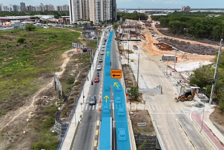Obra do Complexo Viário Maria do Carmo Alves altera trânsito na Beira Mar a partir de março