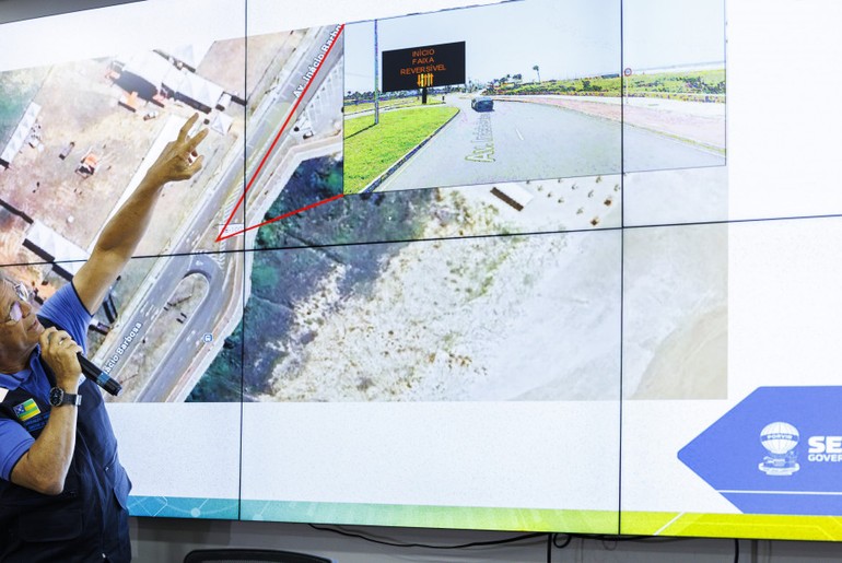 Faixa reversível será implantada na SE-100 para melhorar acesso às praias de Aracaju