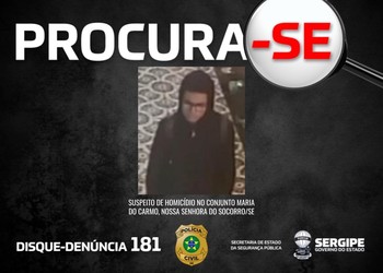 Polícia divulga imagens de suspeito de matar homem a facadas em Socorro