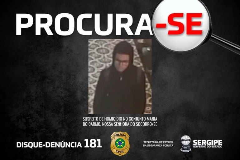 Polícia divulga imagens de suspeito de matar homem a facadas em Socorro