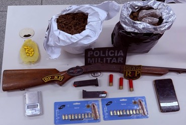 Homem é preso com drogas, munições e arma durante operação em Socorro